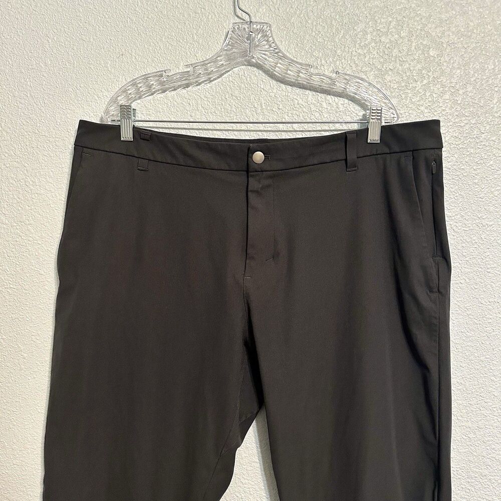 Lululemon Commission Pants Mens 40 Gray Classic Fit Stretch Comfort Casual - Picture 2 of 15